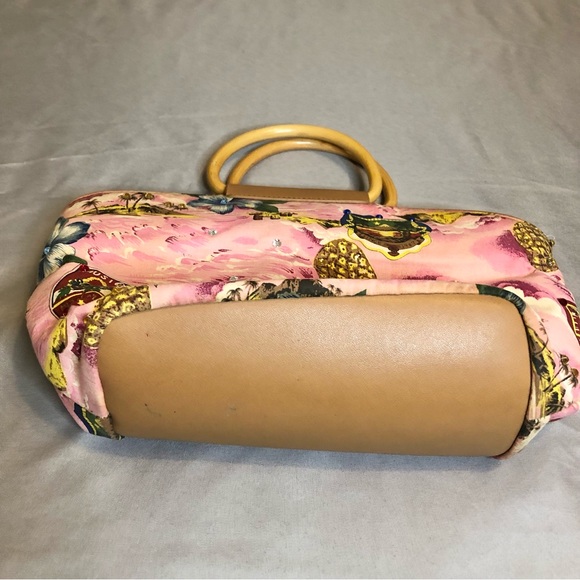 Relic Pink Tropical Print Purse With Faux Leather - Picture 3 of 9